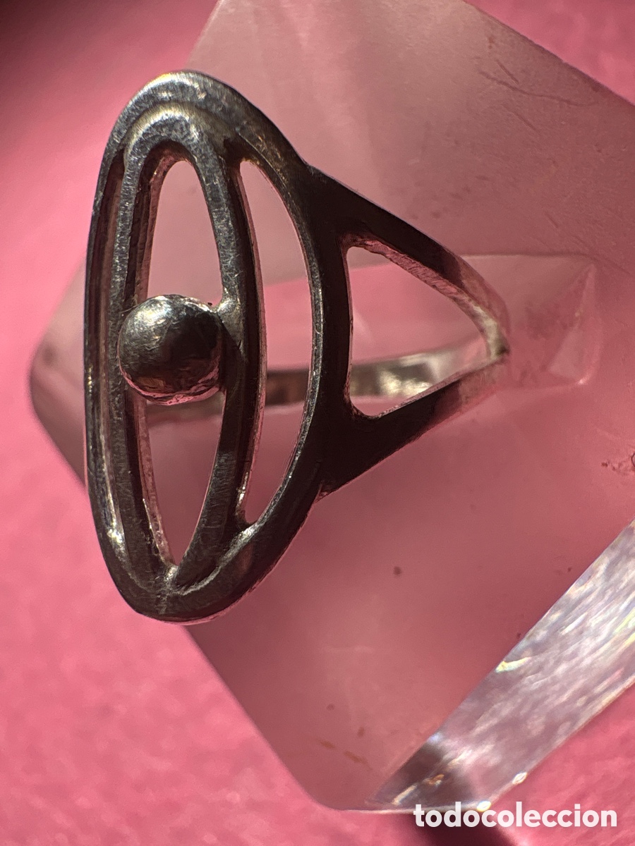Joyeria: Anillo plata de ley 925 &oacute;valos 20mm (A4) - Foto 3