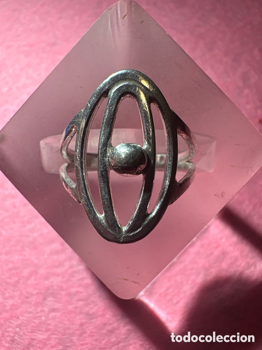 Joyeria: Anillo plata de ley 925 &oacute;valos 20mm (A4)
