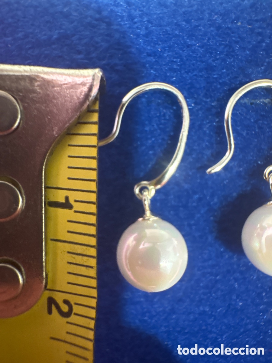 Joyeria: Pendientes plata de ley 925 y perlas (A4) - Foto 2