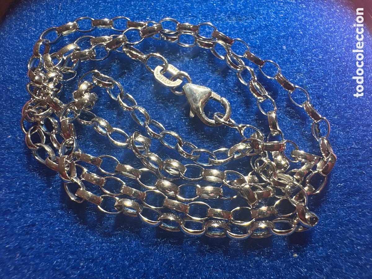 Joyeria: Cadena de plata 925 con eslabones, longitud 22cm cerrada, peso 3,73 gramos (A4)