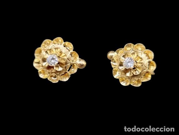 Joyeria: Conjunto de anillo y pendientes oro - Foto 5