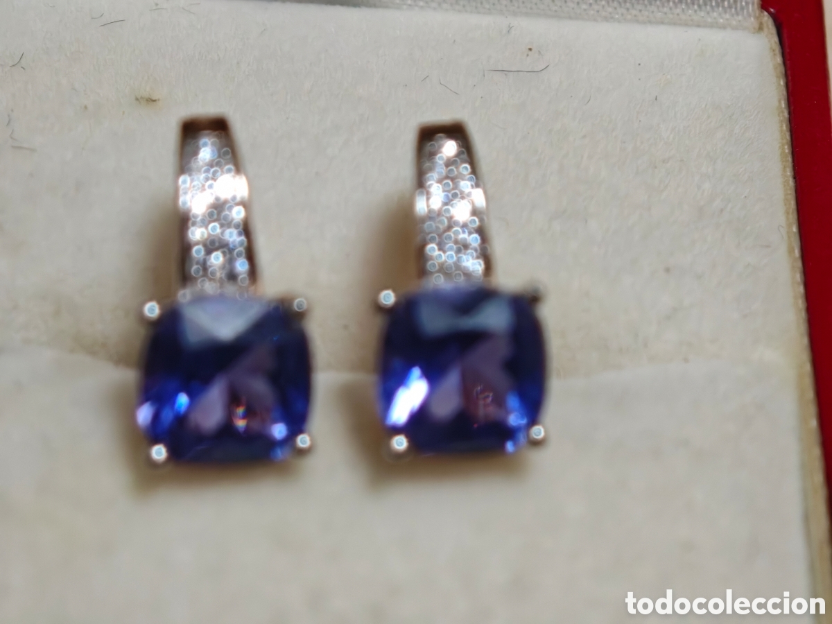 Joyeria: Anillo en plata de ley con tanzanitas y circonitas - Foto 2