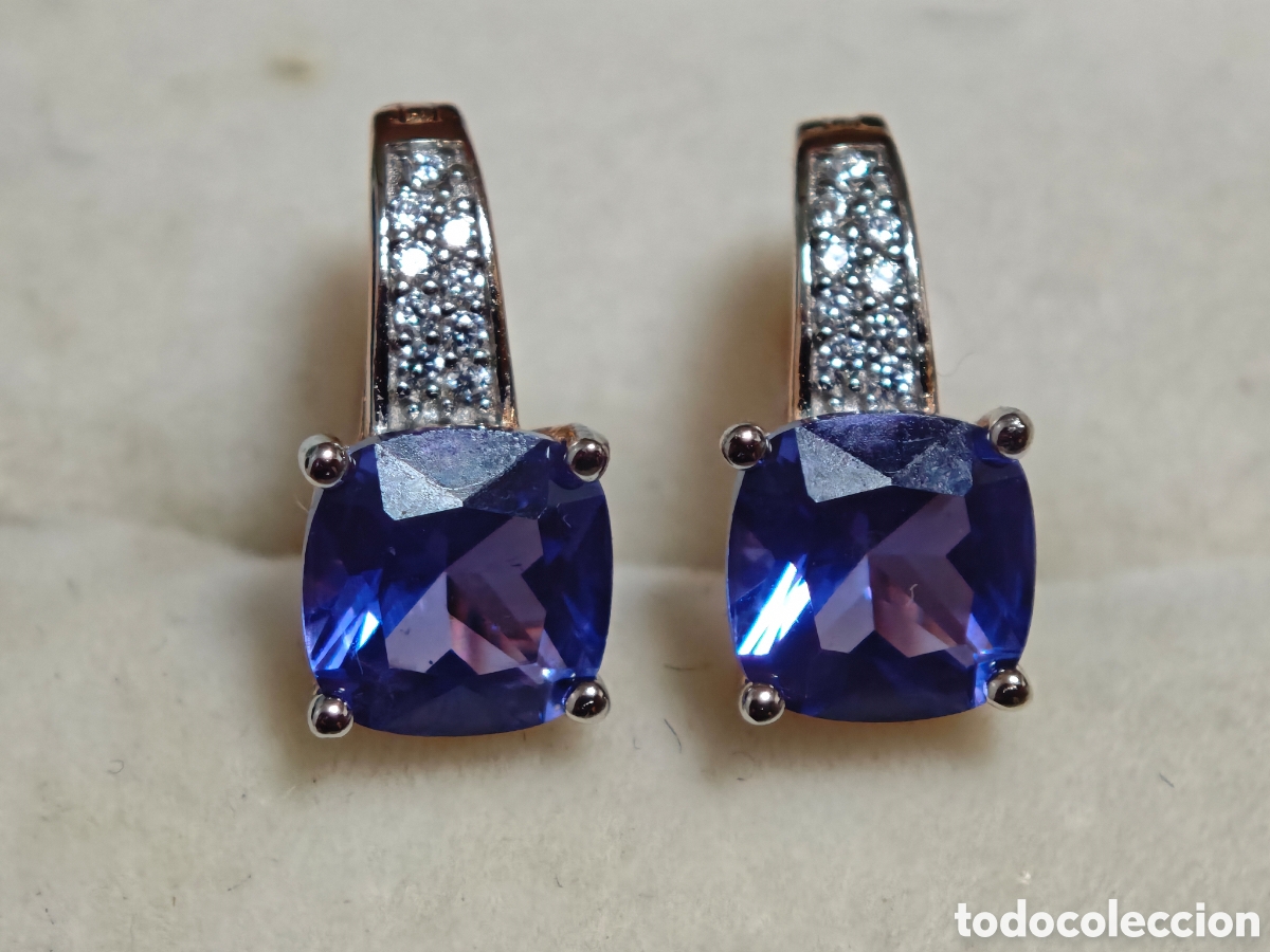 Joyeria: Anillo en plata de ley con tanzanitas y circonitas - Foto 4