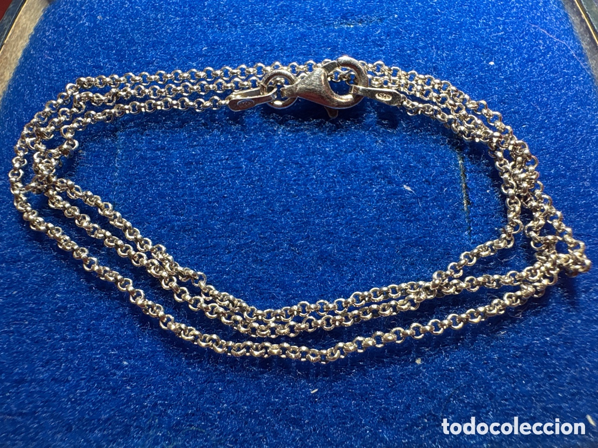 Joyeria: Cadena plata de ley 925, longitud cerrada: 21,5cm, peso: 2,60 gramos (A2)
