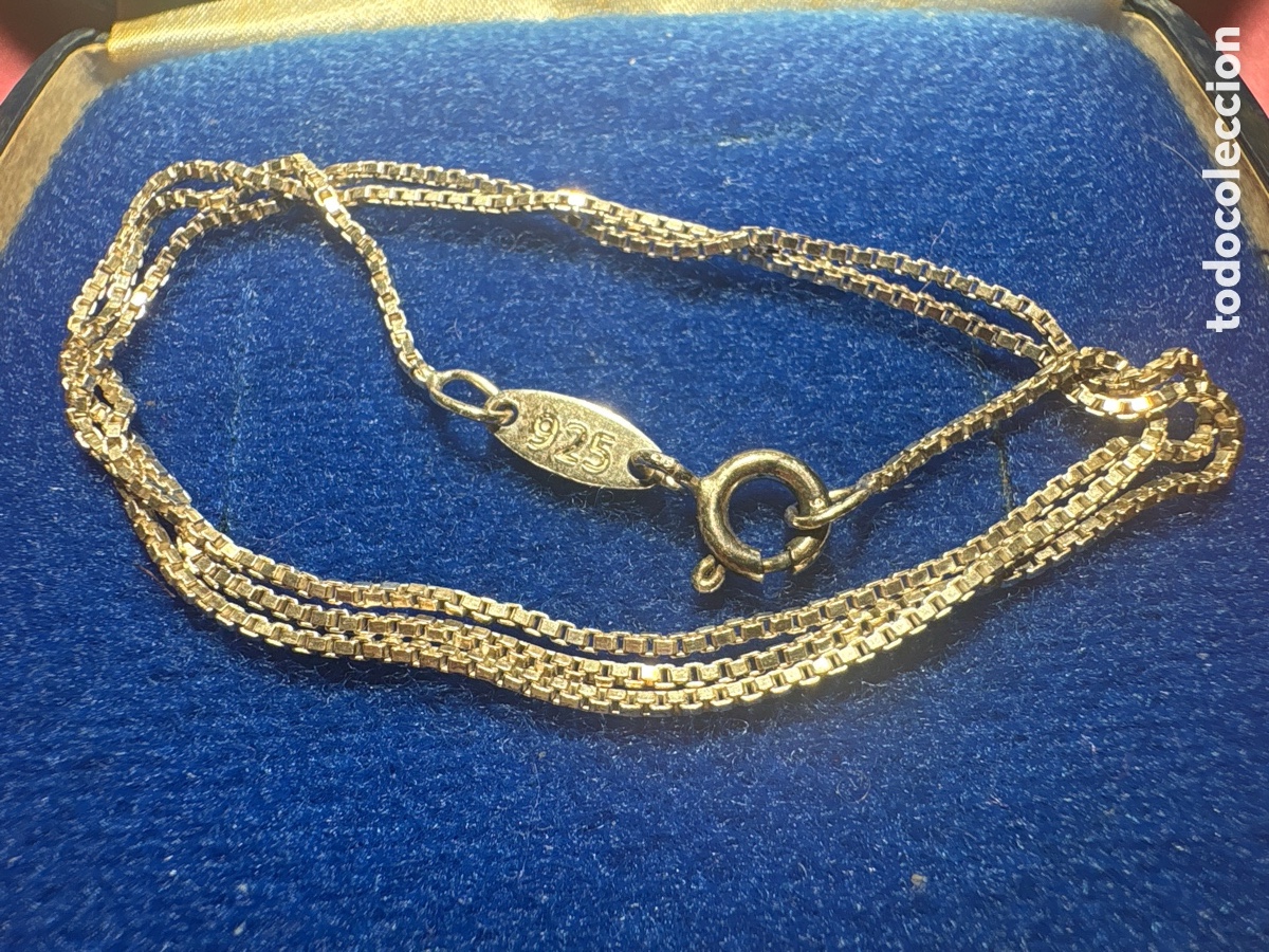 Joyeria: Cadena plata de ley 925, medida cerrada 20,5cm, peso 2,43 gramos (A2)