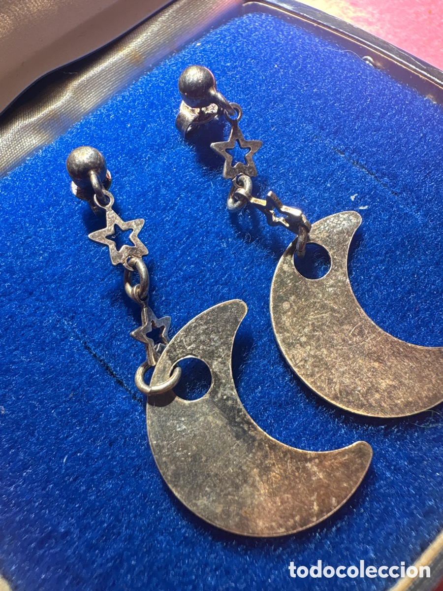 Joyeria: Pendientes Luna y estrellas plata de ley (A2) - Foto 3
