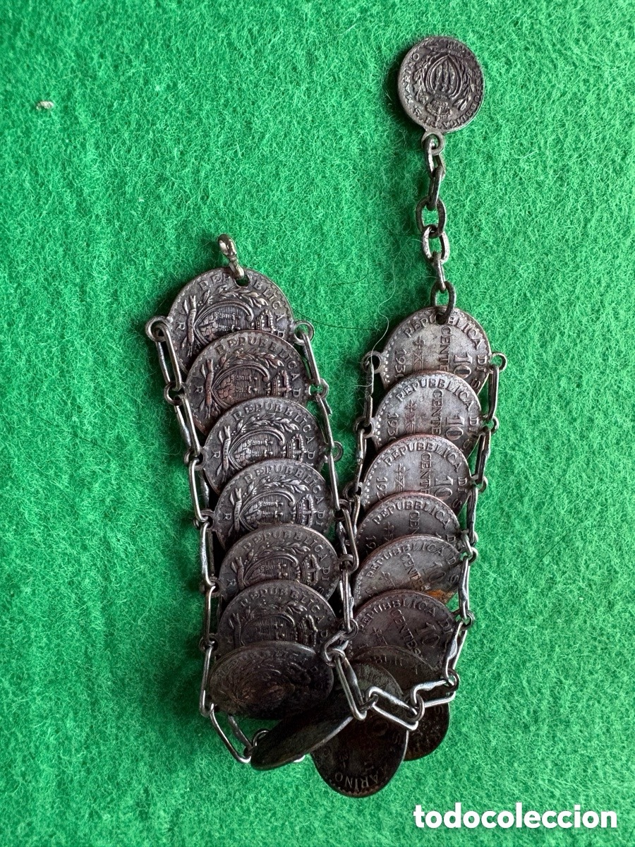 Joyeria: Antigua pulsera de monedas (A2) - Foto 2