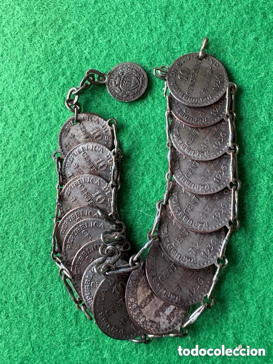 Joyeria: Antigua pulsera de monedas (A2)