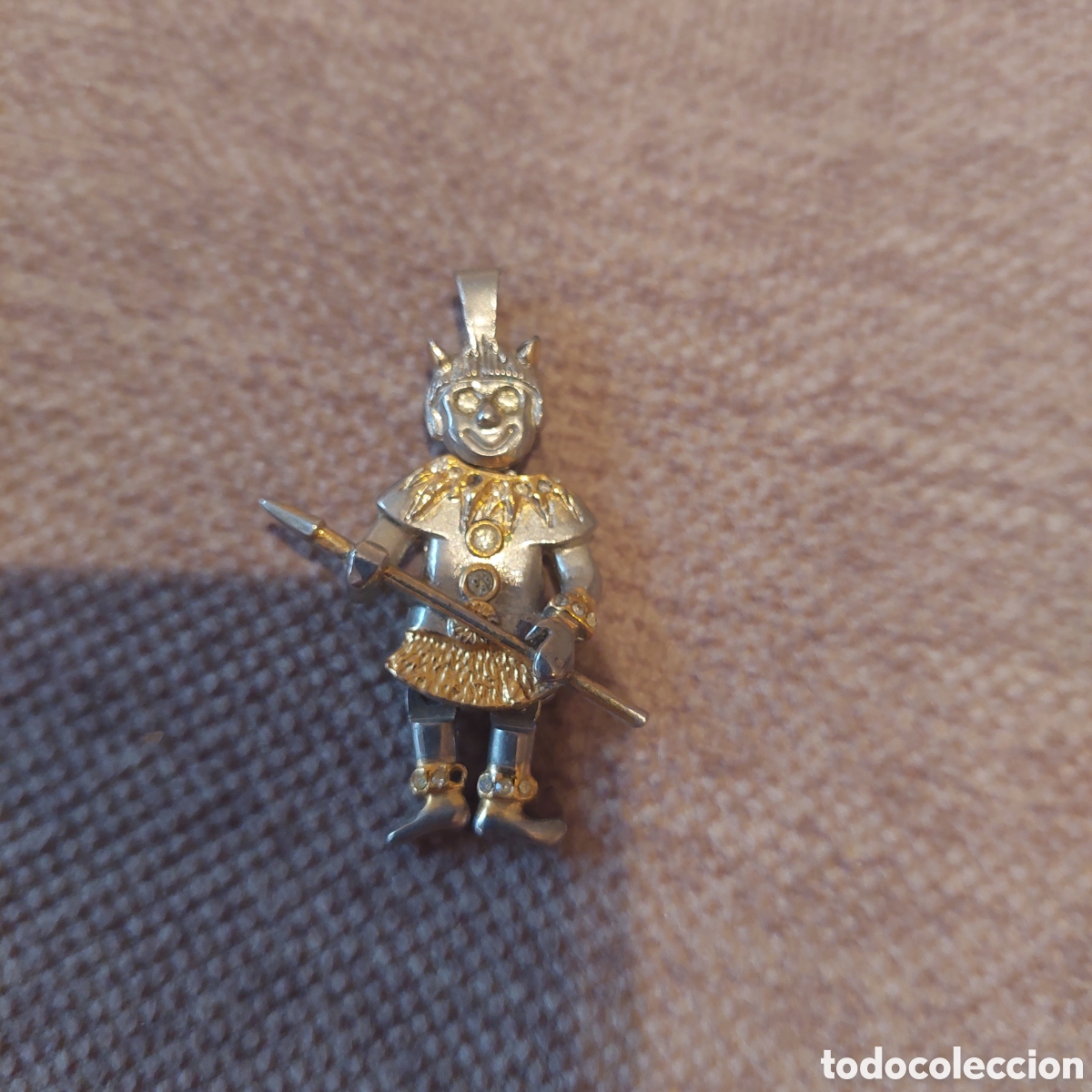 Joyeria: Colgante arlequ&iacute;n articulado