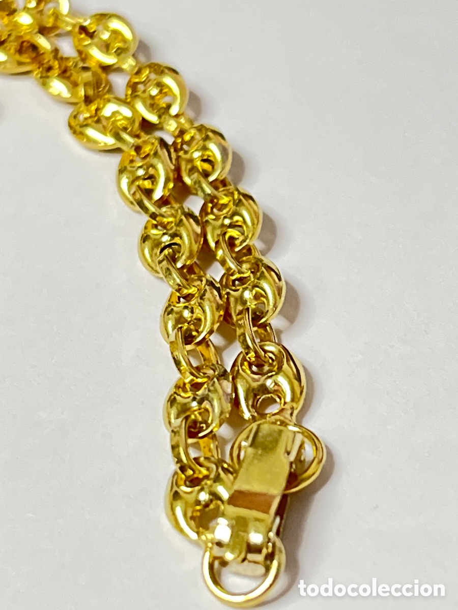 Joyeria: Cadena calabrote de plata chapada de oro /CA509 - Foto 4