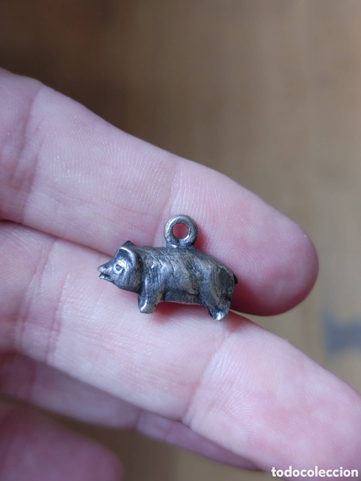 Joyeria: Colgante cerdito. En plata. - Foto 2