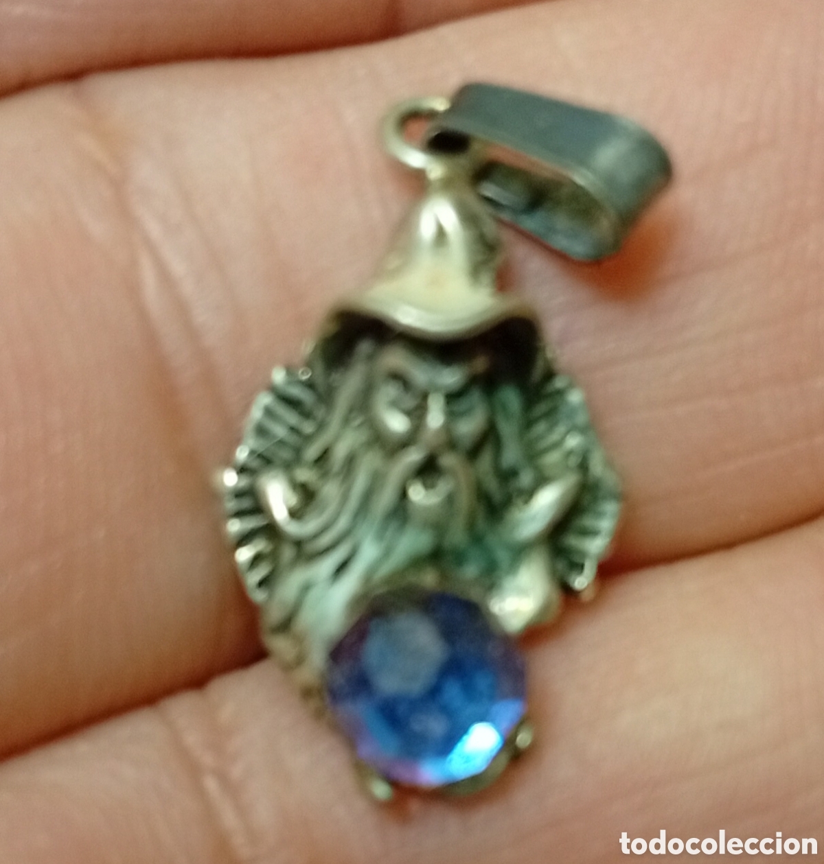 Joyeria: Preciosa peque&ntilde;o colgante de plata y piedra natural