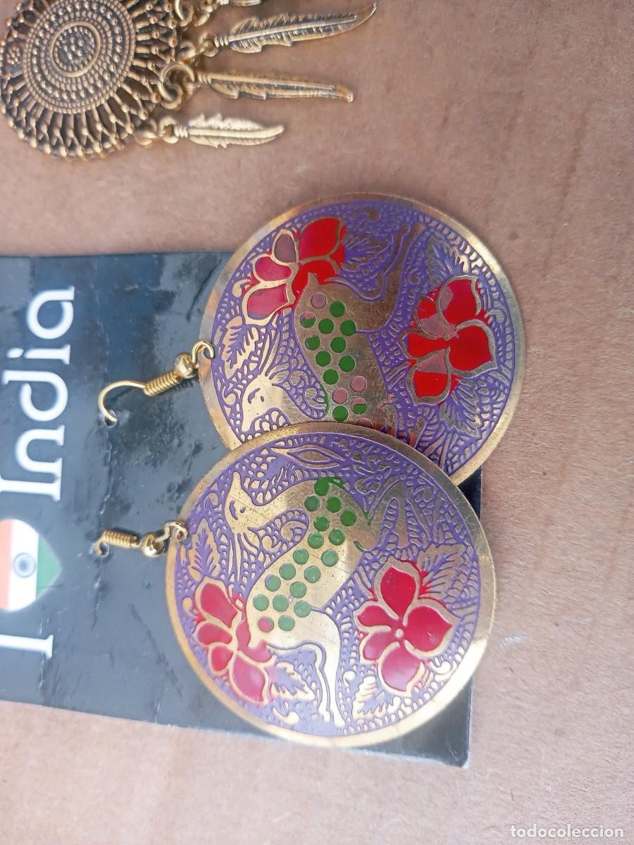 Joyeria: BONITA PAREJA DE PENDIENTES INDIOS - Foto 2