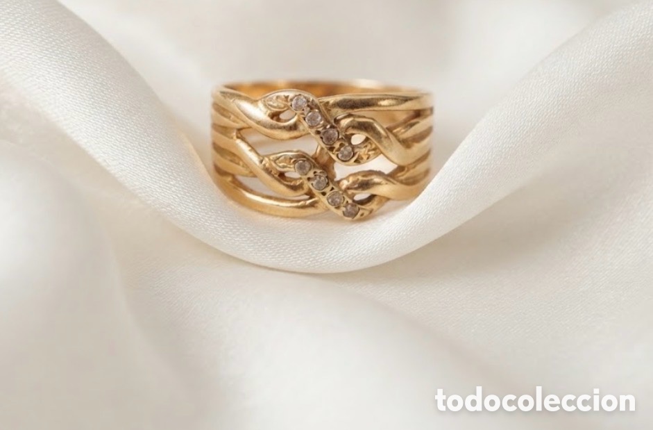 Joyeria: Anillo de oro de 18 q , peso 3.22 gramos