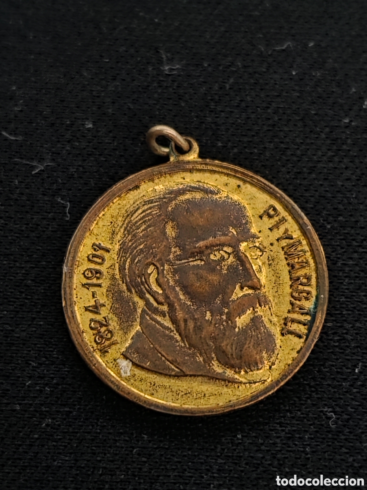 Joyeria: Antigua medalla PI y Margall obsequio Martini Rossi