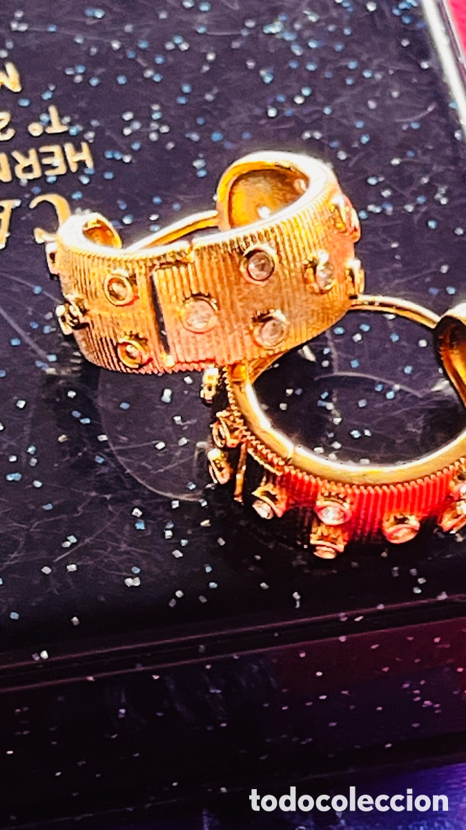 Joyeria: Aris grandes y anchos con circonitas