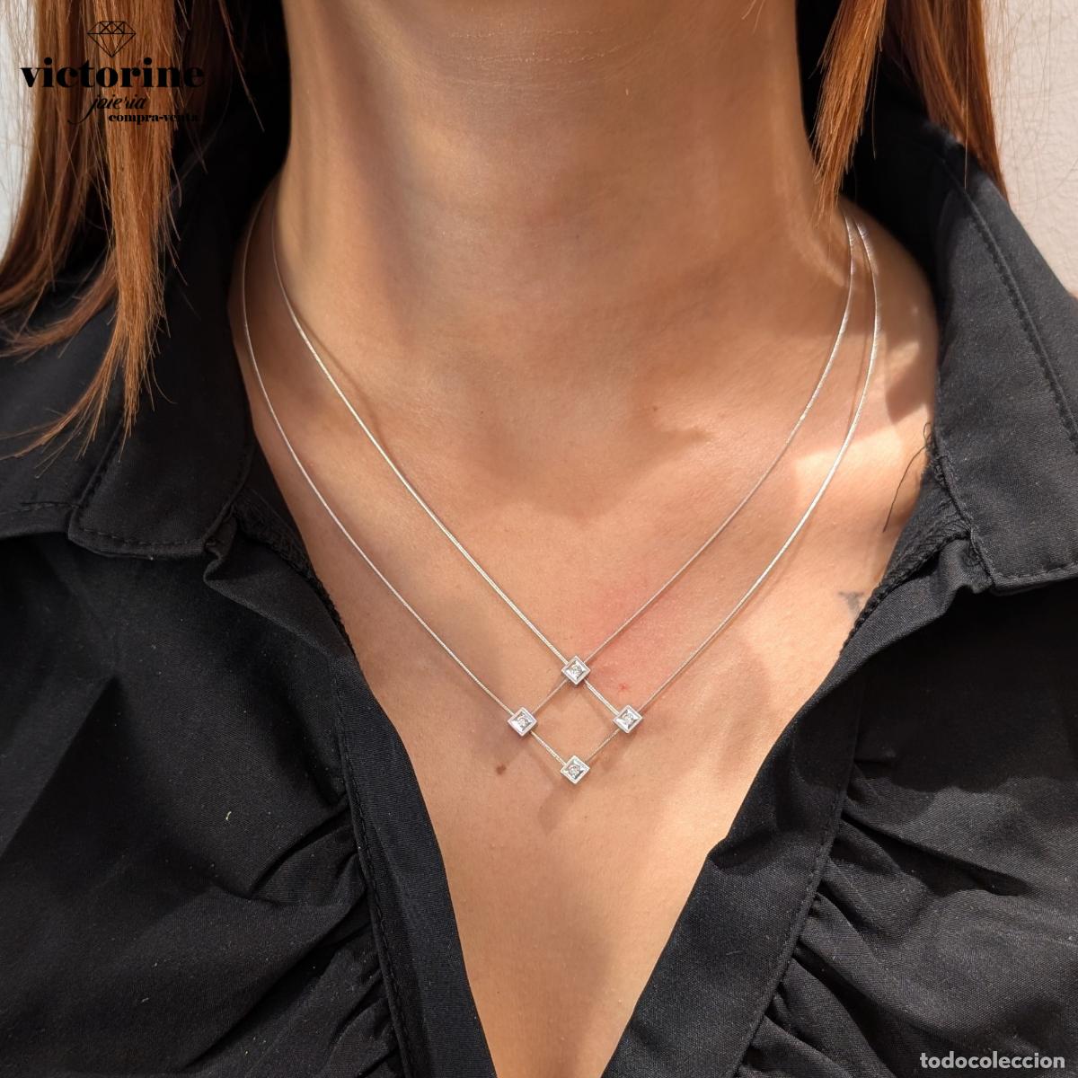 Joyeria: Collar oro blanco y diamantes