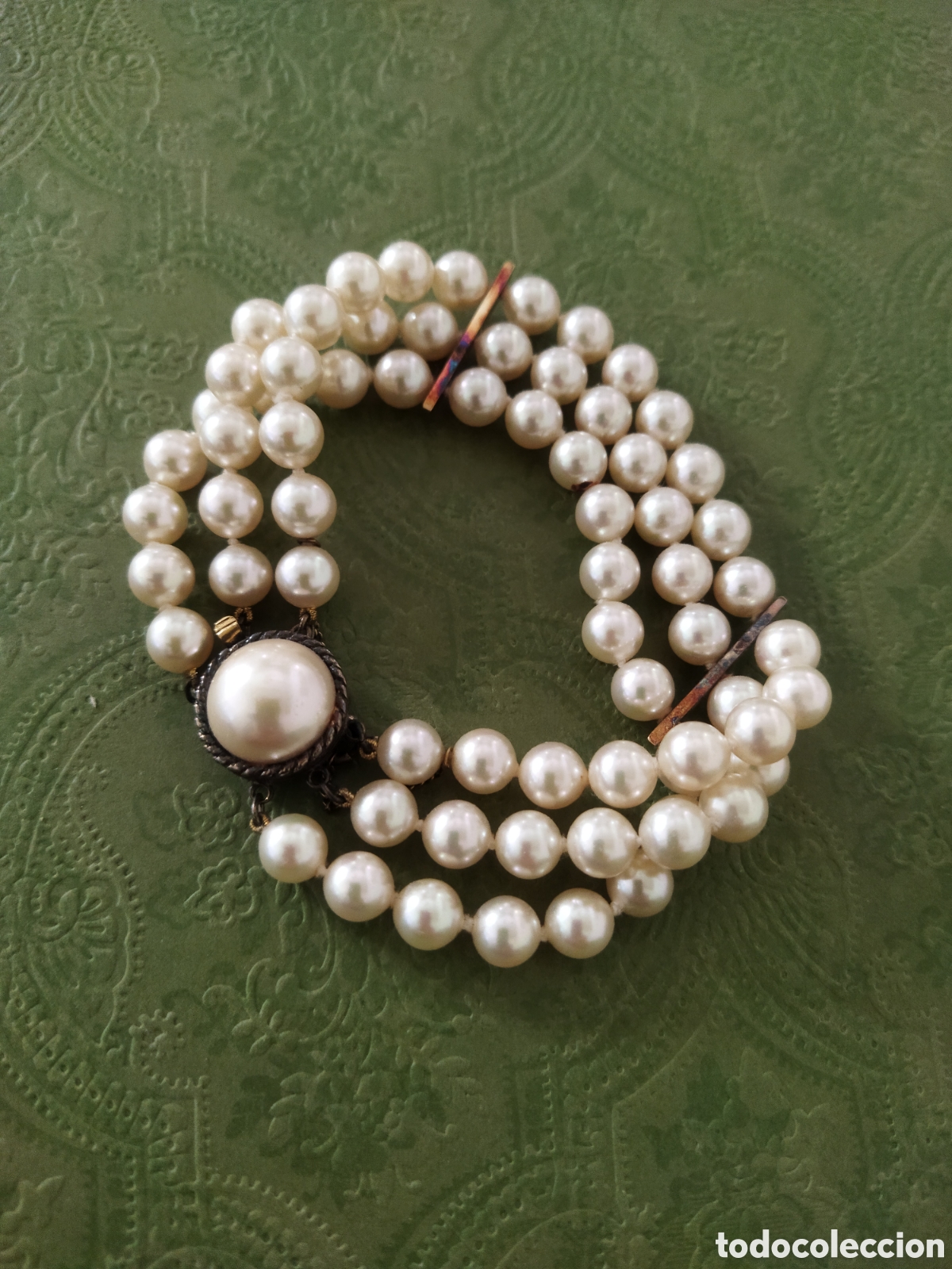 Joyeria: Pulsera perlas vintage.