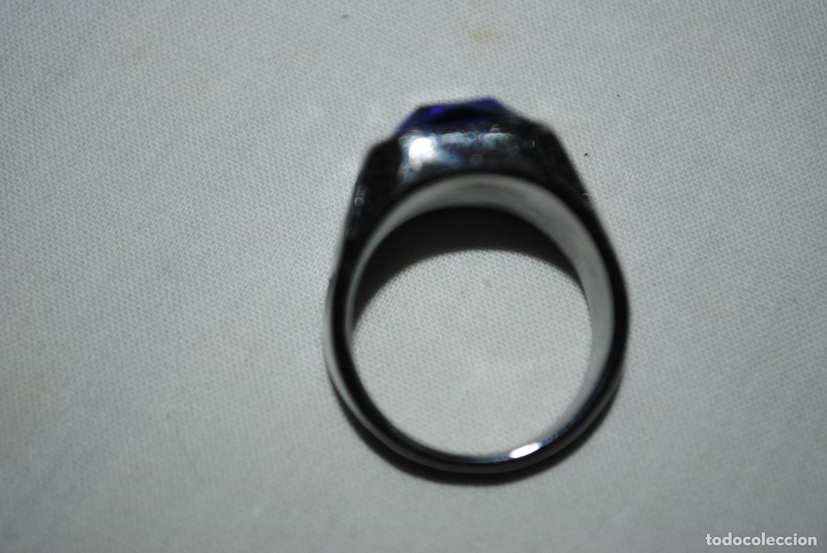 Joyeria: ANILLO DE ACERO CON PERLA AZUL MARINO - Foto 2