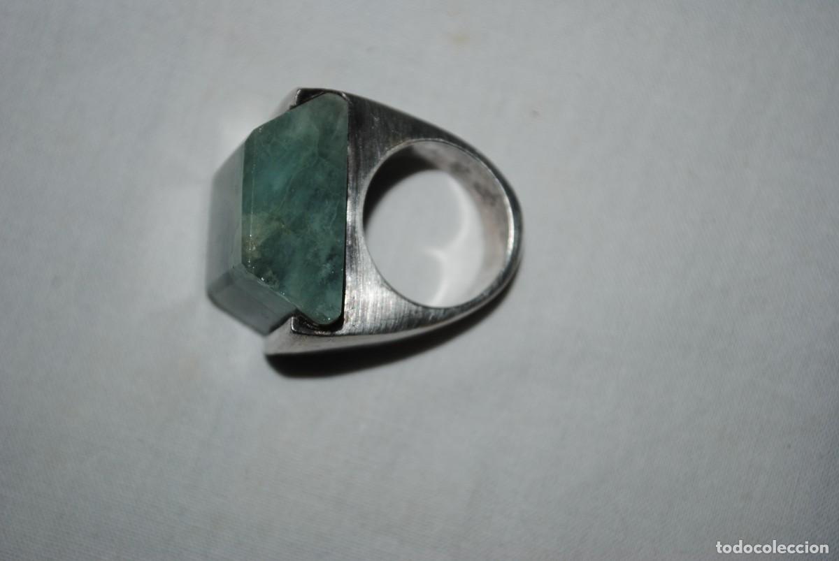 Joyeria: ANILLO DE PLATA CON PIEDRA NATURAL VERDE - Foto 3