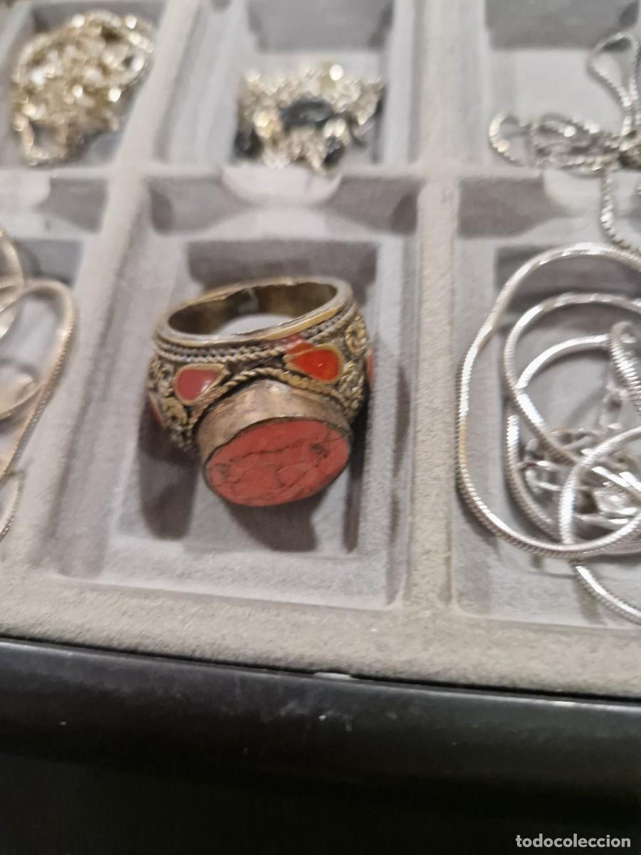 Joyeria: Lote de m&aacute;s de 40 objetos de plata y plata dorada. - Foto 15