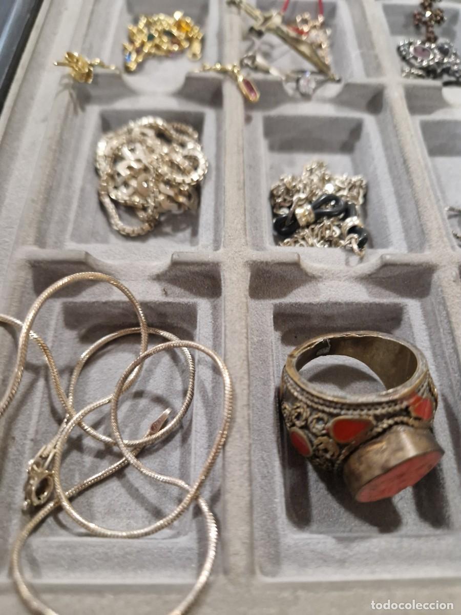 Joyeria: Lote de m&aacute;s de 40 objetos de plata y plata dorada. - Foto 19