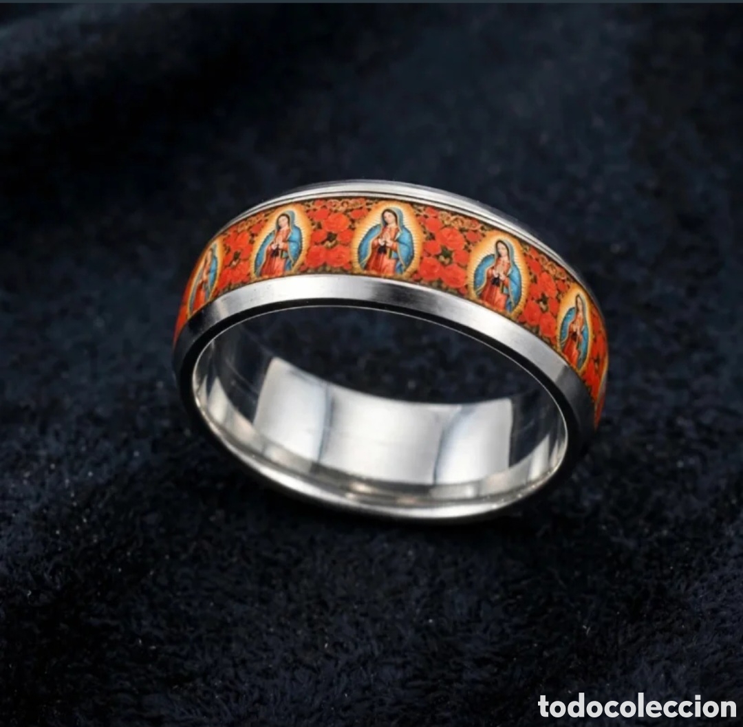 Joyeria: Anillo Virgen de Guadalupe Acero Inoxidable - Foto 2