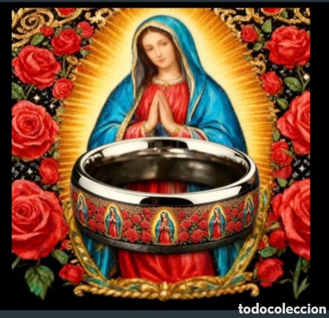 Joyeria: Anillo Virgen de Guadalupe Acero Inoxidable