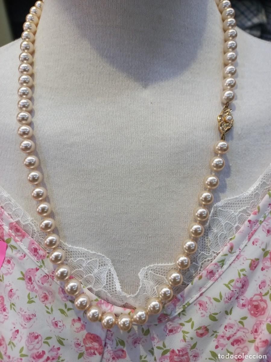 Joyeria: COLLAR PERLAS (30cm) CENTRO/BROCHE (opcional) Y PENDIENTES - Foto 6
