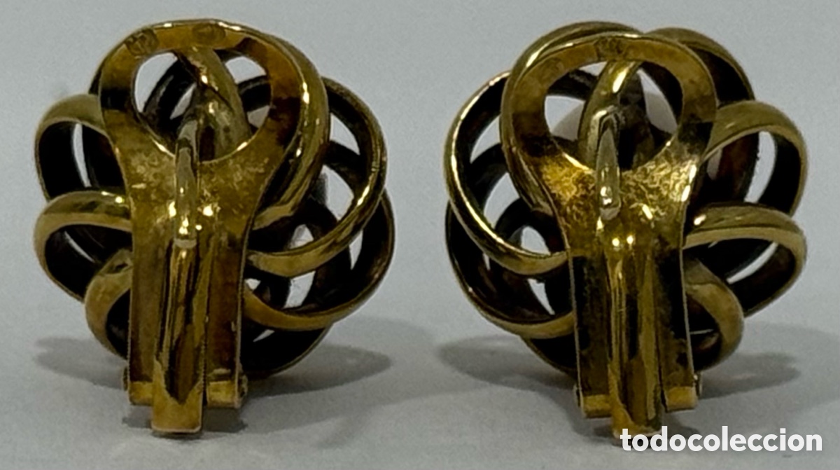 Joyeria: ANTIGUOS PENDIENTES ORO 18k Y PERLAS - Foto 18