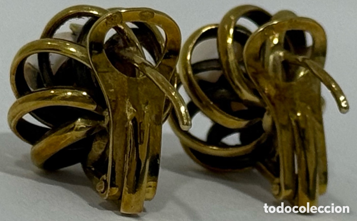 Joyeria: ANTIGUOS PENDIENTES ORO 18k Y PERLAS - Foto 20