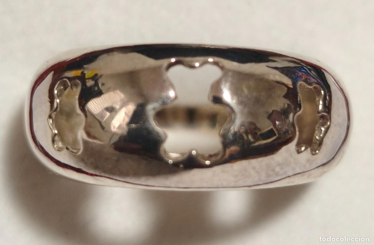 Joyeria: Anillo de plata de Ley de 925mm. con ositos
