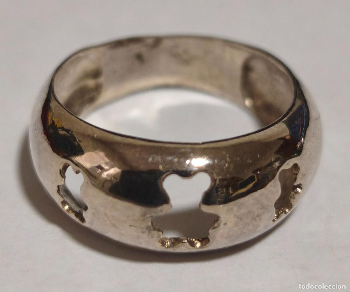 Joyeria: Anillo de plata de Ley de 925mm. con ositos - Foto 4