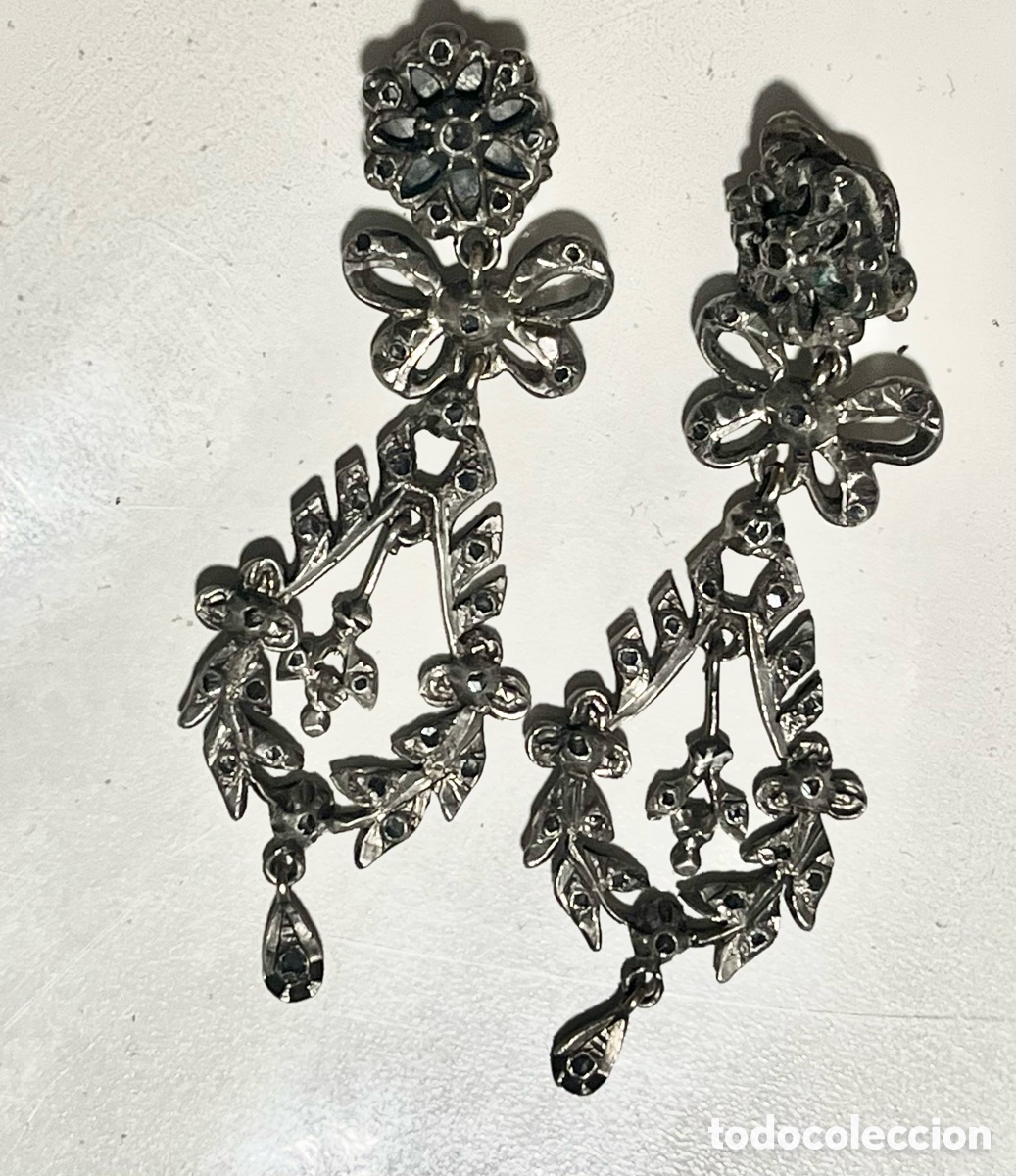 Joyeria: Delicados pendientes de plata 925 chandelier ,estilo isabelino o georgiano