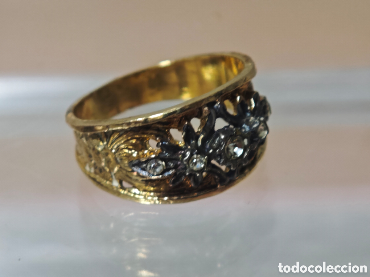 Joyeria: Anillo antiguo isabelino en plata de ley - Foto 4