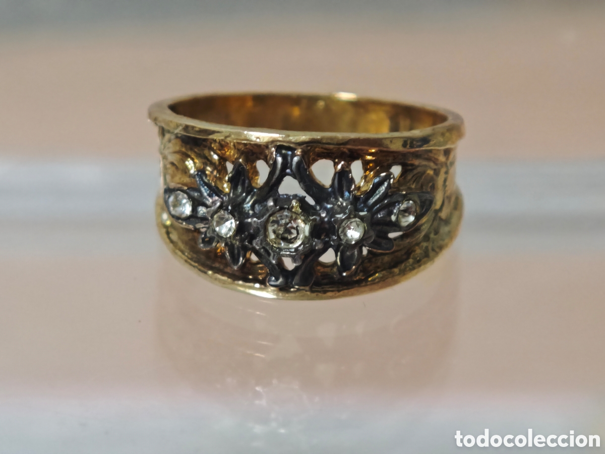 Joyeria: Anillo antiguo isabelino en plata de ley - Foto 5