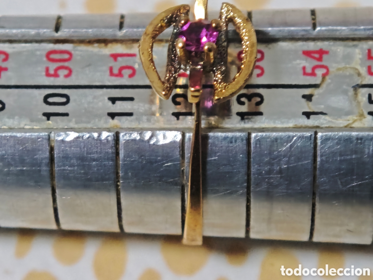 Joyeria: Anillo plata de ley ba&ntilde;o de oro 18 k - Foto 4