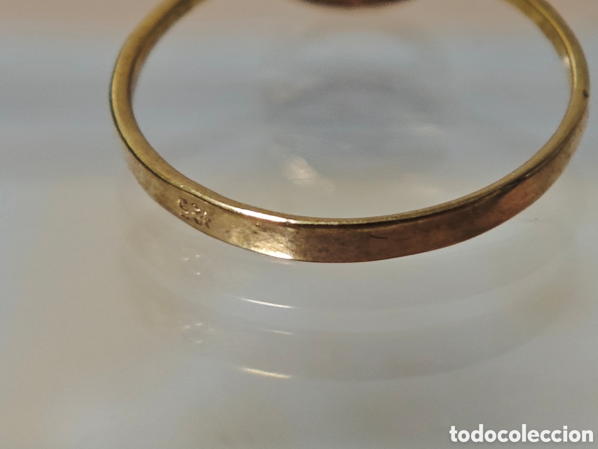 Joyeria: Anillo plata de ley ba&ntilde;o de oro 18 k - Foto 6