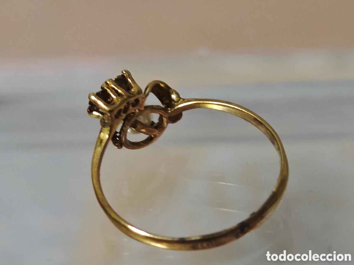 Joyeria: A anillo plata de ley con ba&ntilde;o de oro vintage ring - Foto 3