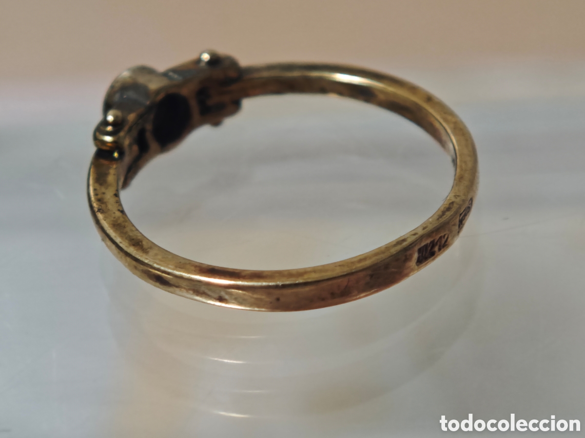 Joyeria: Anillo plata dorada 18 k - Foto 4