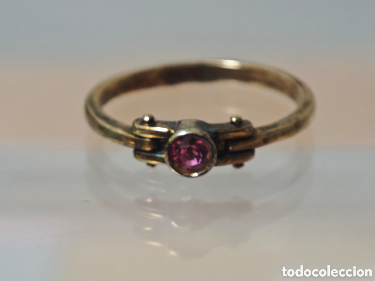 Joyeria: Anillo plata dorada 18 k - Foto 5