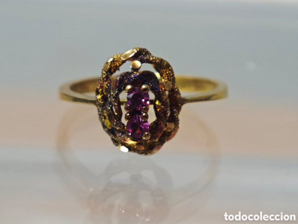 Joyeria: Anillo en plata dorada 18 quilates - Foto 2