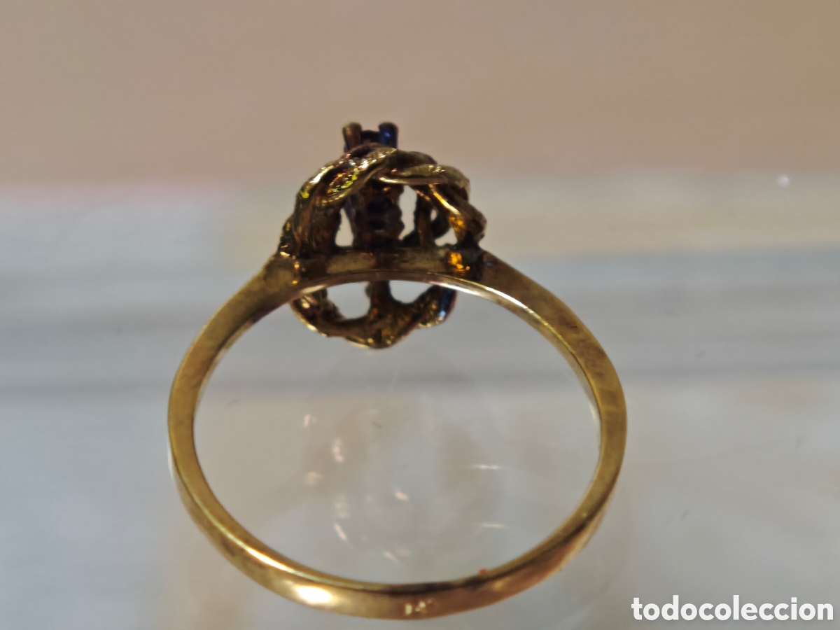 Joyeria: Anillo en plata dorada 18 quilates - Foto 3