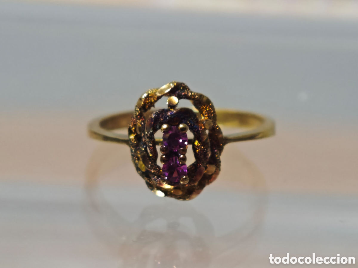 Joyeria: Anillo en plata dorada 18 quilates - Foto 6