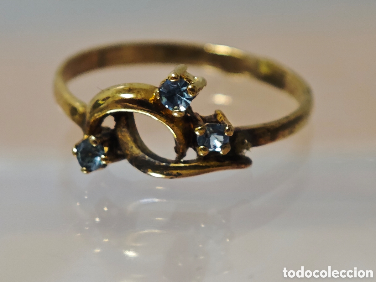 Joyeria: Anillo en plata dorada dieciocho quilates - Foto 4