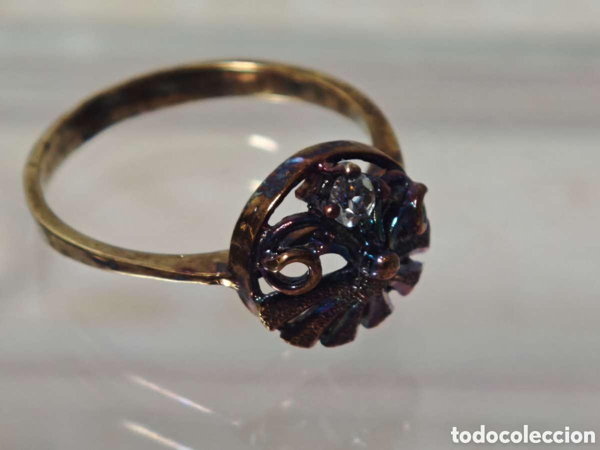 Joyeria: Anillo en plata dorada dieciocho quilates - Foto 3