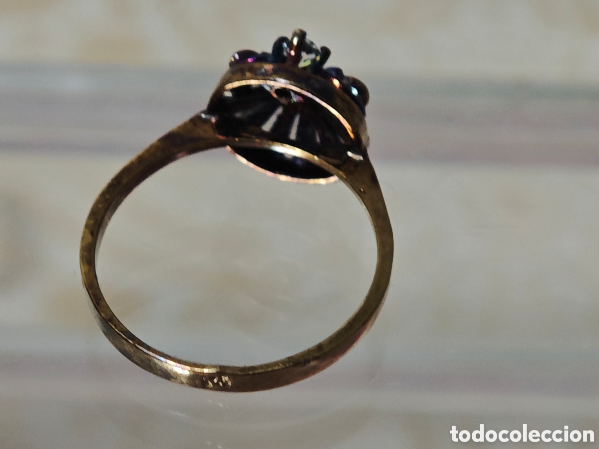 Joyeria: Anillo en plata dorada dieciocho quilates - Foto 4