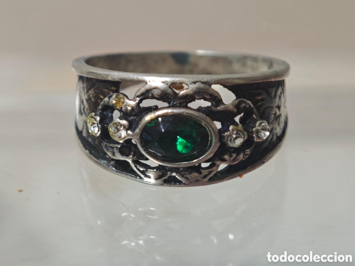 Joyeria: Anillo antiguo isabelino en plata de ley - Foto 3
