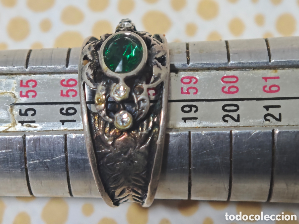 Joyeria: Anillo antiguo isabelino en plata de ley - Foto 7