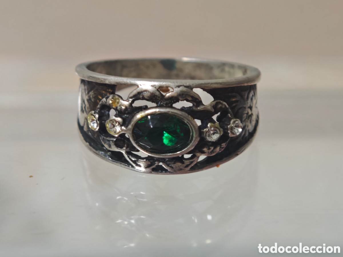 Joyeria: Anillo antiguo isabelino en plata de ley